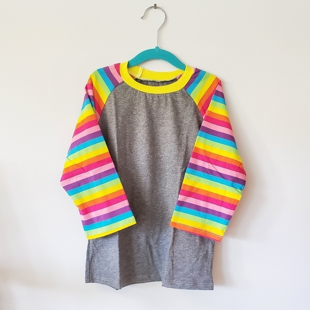 NEW Children's Rainbow Raglan